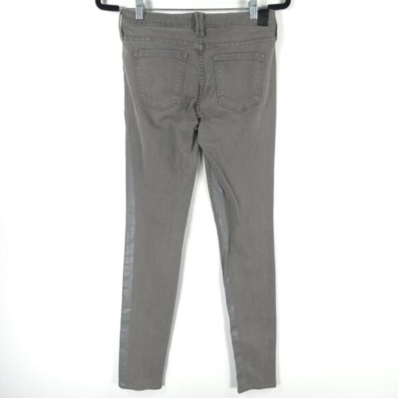 NWT Vince. Women’s Skinny Jeans Gray Side Stripes Tuxedo Dylan Mid Rise Size 25 - Picture 2 of 16